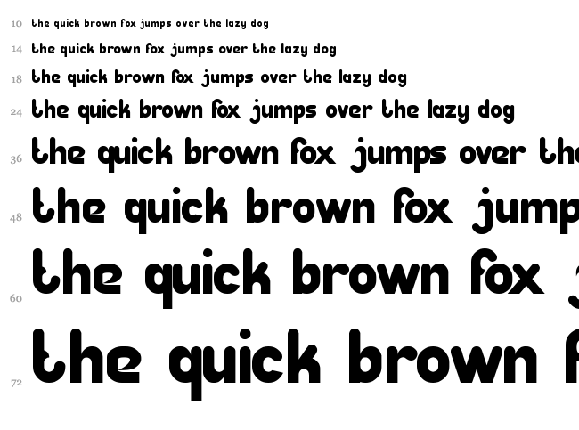 Great Leader font waterfall